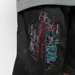 MCQ Embroidered-design Shorts In Bruise Tie Dye - Deck Shorts -MCQ store online 16643391 32582741 600