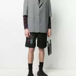 MCQ Embroidered-design Shorts In Bruise Tie Dye - Deck Shorts -MCQ store online 16643391 32584590 600