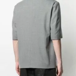 MCQ Blazer-style Short-sleeve Shirt In 1330 Grey Melange - Shirts 10 MCQ Blazer-style Short-sleeve Shirt In 1330 Grey Melange - Shirts -MCQ store online 16644436 32739383 600