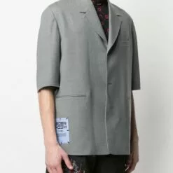 MCQ Blazer-style Short-sleeve Shirt In 1330 Grey Melange - Shirts 9 MCQ Blazer-style Short-sleeve Shirt In 1330 Grey Melange - Shirts -MCQ store online 16644436 32739384 600