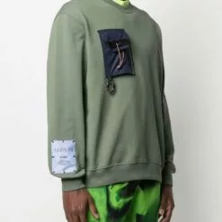 MCQ Tent Poncho Cotton Sweatshirt In 3662 VERDE - Sweatshirts -MCQ store online 16694832 32956918 600