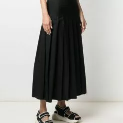 MCQ Pleated A-line Maxi Skirt In 1000 BLACK - Pleated Skirts 9 MCQ Pleated A-line Maxi Skirt In 1000 BLACK - Pleated Skirts -MCQ store online 16702257 32758733 600