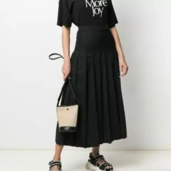 MCQ Pleated A-line Maxi Skirt In 1000 BLACK - Pleated Skirts 8 MCQ Pleated A-line Maxi Skirt In 1000 BLACK - Pleated Skirts -MCQ store online 16702257 32758734 600