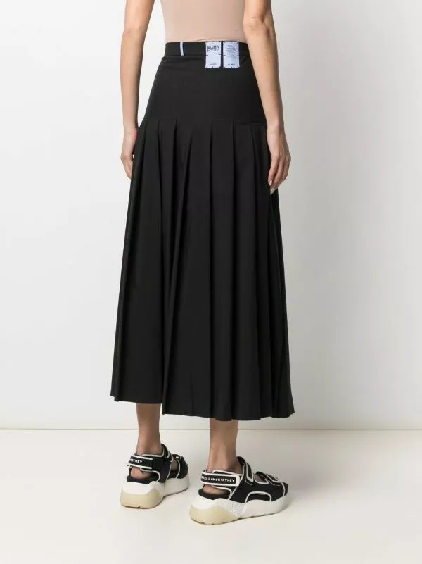 MCQ Pleated A-line Maxi Skirt In 1000 BLACK - Pleated Skirts 6 MCQ Pleated A-line Maxi Skirt In 1000 BLACK - Pleated Skirts - Image 4