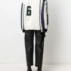 MCQ Draped-detail V-neck Jumper In 9021 - Jumpers -MCQ store online 16744218 33049629 600