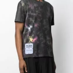 MCQ Tie-dye Print Cotton T-Shirt In 1111 MULTICOLOR - T-Shirts -MCQ store online 16820278 33452716 600