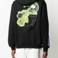 MCQ Endenshock Graphic-print Hoodie In 1000 BLACK - Hoodies -MCQ store online 16839871 33498535 600