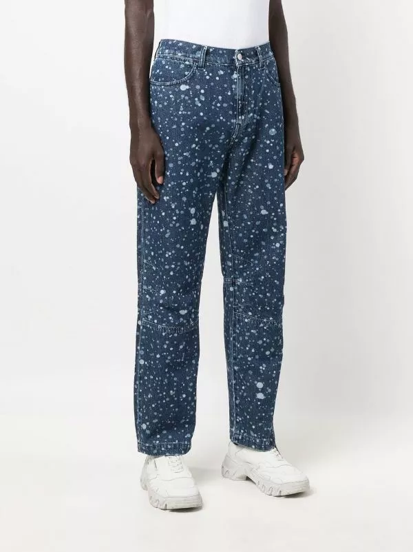 MCQ Paint-splatter Jeans In 4728 BLUE - Regular & Straight-Leg Jeans 5 MCQ Paint-splatter Jeans In 4728 BLUE - Regular & Straight-Leg Jeans - Image 3