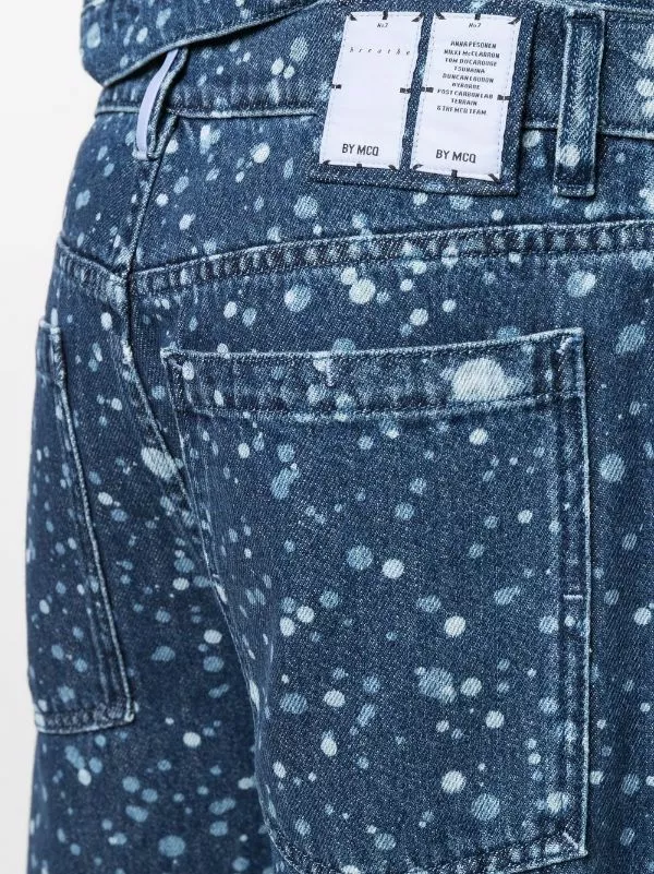 MCQ Paint-splatter Jeans In 4728 BLUE - Regular & Straight-Leg Jeans 7 MCQ Paint-splatter Jeans In 4728 BLUE - Regular & Straight-Leg Jeans - Image 5