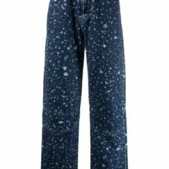 MCQ Paint-splatter Jeans In 4728 BLUE - Regular & Straight-Leg Jeans