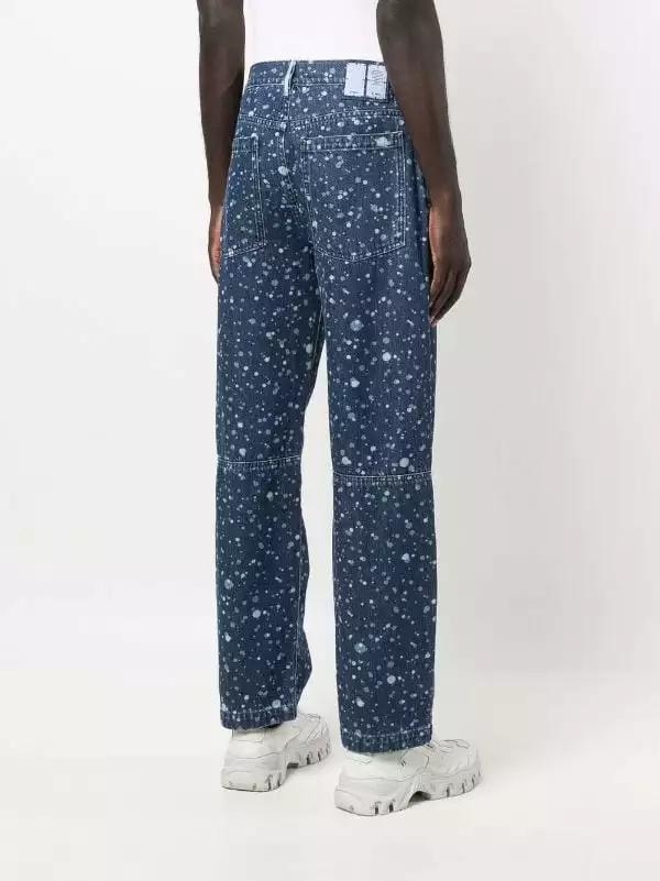 MCQ Paint-splatter Jeans In 4728 BLUE - Regular & Straight-Leg Jeans 6 MCQ Paint-splatter Jeans In 4728 BLUE - Regular & Straight-Leg Jeans - Image 4