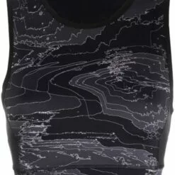 MCQ Geometric Print Sports Bra Top In 1133 BLACK - Sports Bras