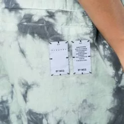 MCQ Tie-dye Wide Leg Trouser In 4016 GREEN/PURPLE - High-Waisted Trousers -MCQ store online 17085265 34351244 600