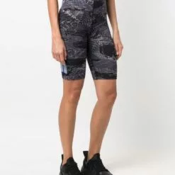 MCQ High-rise Fitted Cycling Shorts In 1133 BLACK/ GREY - Short Shorts -MCQ store online 17085266 34351131 600