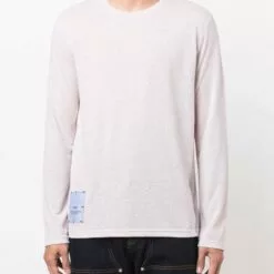 MCQ Logo Long-sleeve Top In 5903 PINK - T-Shirts -MCQ store online 17085281 34374860 600
