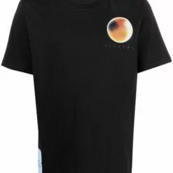 MCQ Graphic Print Crew-neck T-shirt In 1000 BLACK - T-Shirts