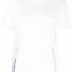 MCQ Drawstring Detail T-shirt In BIANCO - T-shirts & Jerseys