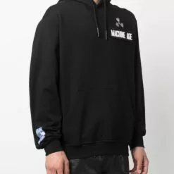 MCQ Patch-detail Cotton Hoodie In 1000 BLACK - Hoodies -MCQ store online 17114992 34667016 600