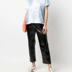 MCQ Short-sleeved Tie-dye T-shirt In ACQUA MARINA - T-shirts & Jerseys -MCQ store online 17119102 34578830 600