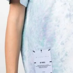 MCQ Short-sleeved Tie-dye T-shirt In ACQUA MARINA - T-shirts & Jerseys -MCQ store online 17119102 34578832 600