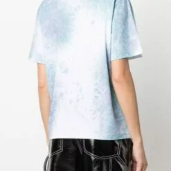 MCQ Short-sleeved Tie-dye T-shirt In ACQUA MARINA - T-shirts & Jerseys -MCQ store online 17119102 34578833 600