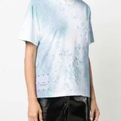 MCQ Short-sleeved Tie-dye T-shirt In ACQUA MARINA - T-shirts & Jerseys -MCQ store online 17119102 34580566 600