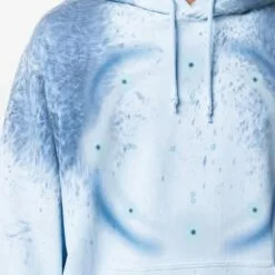 MCQ Tie-dye Cotton Hoodie In 4001 SEA AQUA - Hoodies -MCQ store online 17119154 34569402 600