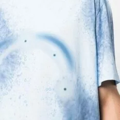 MCQ Tie-dye Print T-shirt In 4001 BLUE - T-Shirts -MCQ store online 17120849 34619886 600
