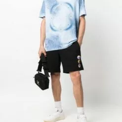 MCQ Tie-dye Print T-shirt In 4001 BLUE - T-Shirts -MCQ store online 17120849 34620045 600