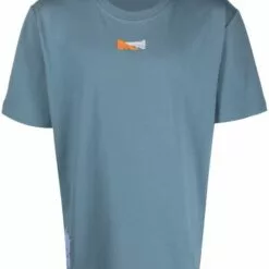 MCQ Logo Crew-neck T-shirt In 4016 BLUE - T-Shirts