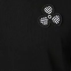 MCQ Embroidered Logo T-shirt In 1000 DARKEST BLACK - T-Shirts -MCQ store online 17121883 34764622 600
