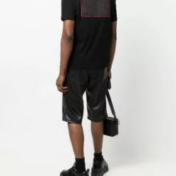 MCQ Embroidered Logo T-shirt In 1000 DARKEST BLACK - T-Shirts -MCQ store online 17121883 34765271 600