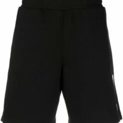 MCQ Geometric Track Shorts In 1000 BLACK - Track & Running Shorts
