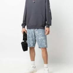 MCQ Logo Drawstring Hoodie In 1031 GREY - Hoodies -MCQ store online 17122666 34618113 600