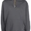 MCQ Logo Drawstring Hoodie In 1031 GREY - Hoodies