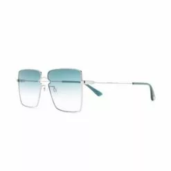 MCQ Oversized Square-frame Sunglasses In 004 SILVER GREEN - -MCQ store online 17127129 34741553 600