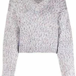 MCQ V-neck Cotton Jumper In 4727 GRIGIO - Jumpers