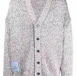 MCQ V-neck Cotton Cardigan In 4727 GRIGIO - Cardigans