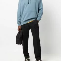 MCQ Jack Logo-appliqué Hoodie In 4016 BLUE - Hoodies -MCQ store online 17161770 34952755 600