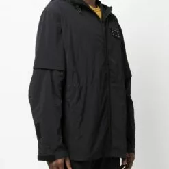 MCQ Logo Patch Hooded Jacket In 1000 Nero - Hooded Jackets -MCQ store online 17162813 34951753 600