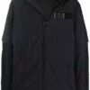 MCQ Logo Patch Hooded Jacket In 1000 Nero - Hooded Jackets