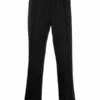 MCQ Elastic Waist Trousers In 1000 DARKEST BLACK - Regular & Straight-Leg Trousers -MCQ store online 17162820 34941728 600