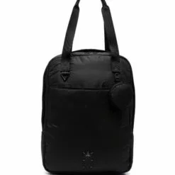 MCQ Logo-patch Detail Backpack In 1000 BLACK - Backpacks