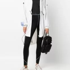 MCQ Contrasting-stitch Top In 1000 DARKEST BLACK - T-shirts & Jerseys -MCQ store online 17163408 35197278 600