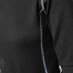 MCQ Contrasting-stitch Top In 1000 DARKEST BLACK - T-shirts & Jerseys -MCQ store online 17163408 35201240 600