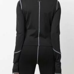 MCQ Contrasting-stitch Top In 1000 DARKEST BLACK - T-shirts & Jerseys -MCQ store online 17163408 35202002 600