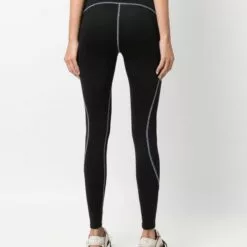 MCQ Contrasting-stitch Leggings In 1000 DARKEST BLACK - -MCQ store online 17164112 35066305 600