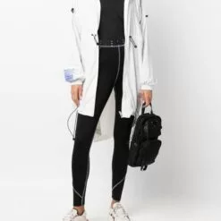 MCQ Contrasting-stitch Leggings In 1000 DARKEST BLACK - -MCQ store online 17164112 35066307 600