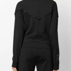 MCQ Logo-trim Detail Jacket In 1000 DARKEST BLACK - Fitted Jackets -MCQ store online 17164113 35205237 600