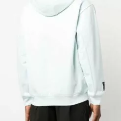 MCQ Stitch-detail Pullover Hoodie In 4031 MENTA - Hoodies -MCQ store online 17164868 35615248 600